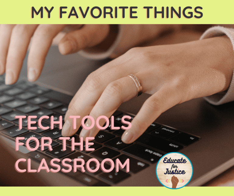 Teacher Typing to use Tech Tools